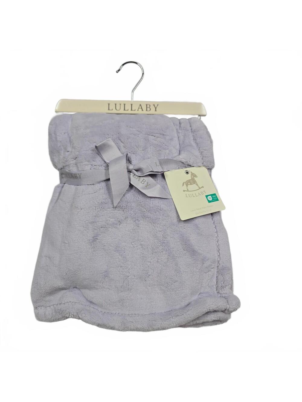 Lullaby Purple Velvet Baby Blanket Plush Security Lovey Lavender Girl Luxury NEW